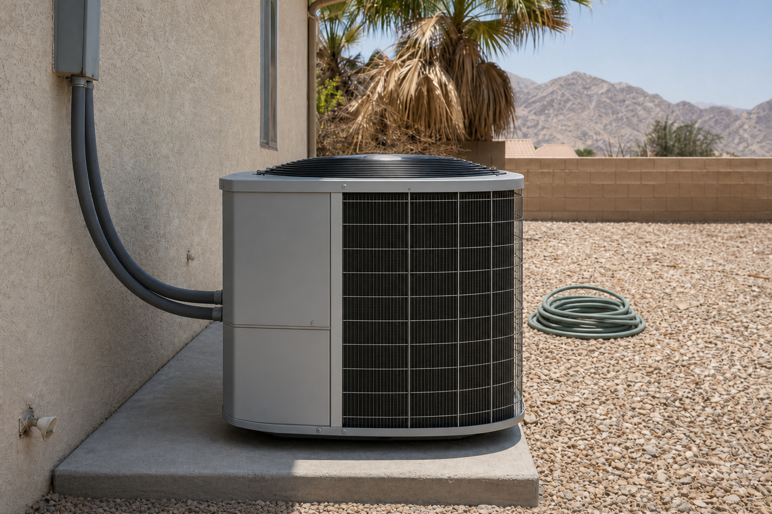 After photo, completed Emergency AC repair in Indio