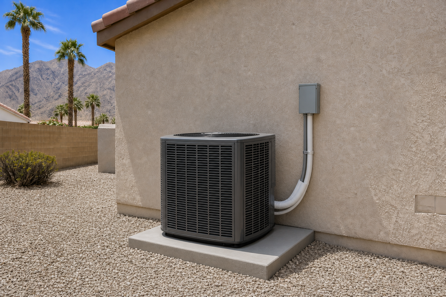 After photo, completed High-efficiency system replacement in Palm Desert